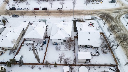 View of snowy aerial view - 115 Deer Ridge Drive, St. Albert, AB - Outdoor With View
