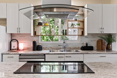 7203 93 Avenue, Edmonton, AB - Indoor Photo Showing Kitchen With Double Sink