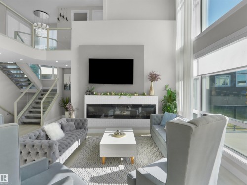 4511 Wingfield Bay, Edmonton, AB - Indoor With Fireplace