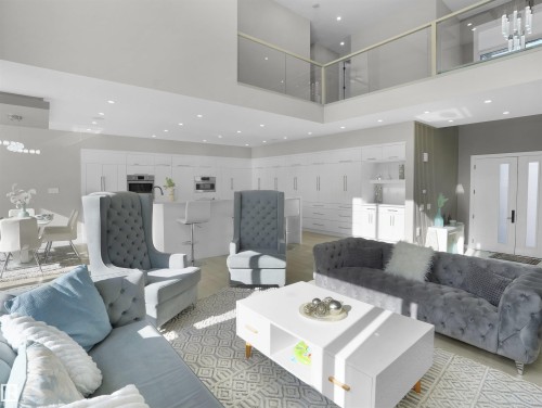 4511 Wingfield Bay, Edmonton, AB - Indoor Photo Showing Living Room