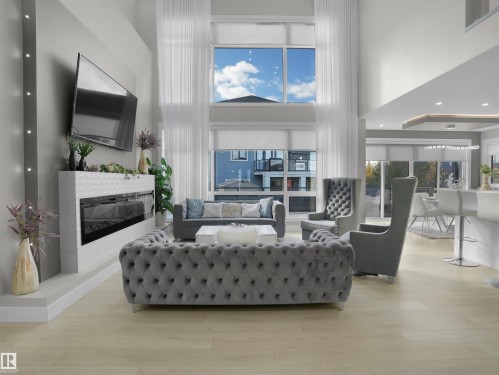 4511 Wingfield Bay, Edmonton, AB - Indoor With Fireplace