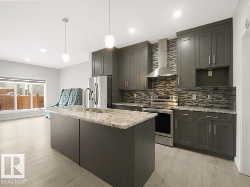 6412 167A Avenue, Edmonton, AB - Indoor Photo Showing Kitchen With Upgraded Kitchen