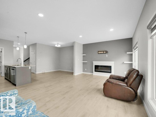 6412 167A Avenue, Edmonton, AB - Indoor Photo Showing Other Room With Fireplace