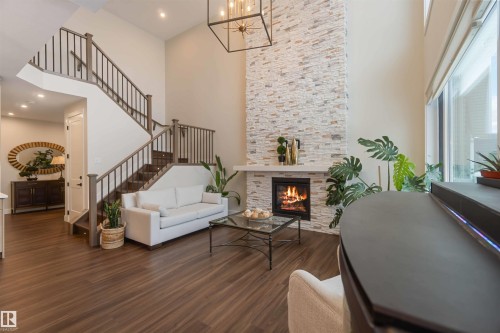 53 Deer Meadow Crescent, Fort Saskatchewan, AB - Indoor With Fireplace