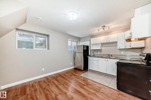 12910 128 Street, Edmonton, AB - Indoor Photo Showing Kitchen With Double Sink