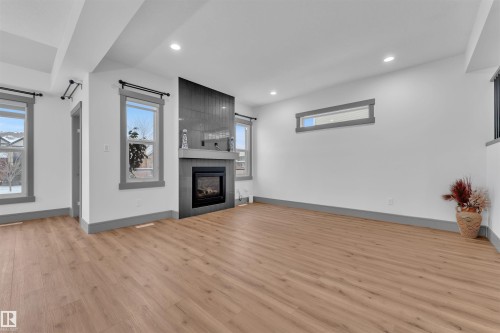 3608 Parker Close, Edmonton, AB - Indoor With Fireplace
