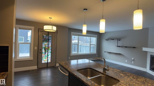616 175A Street Sw, Edmonton, AB - Indoor Photo Showing Kitchen With Double Sink