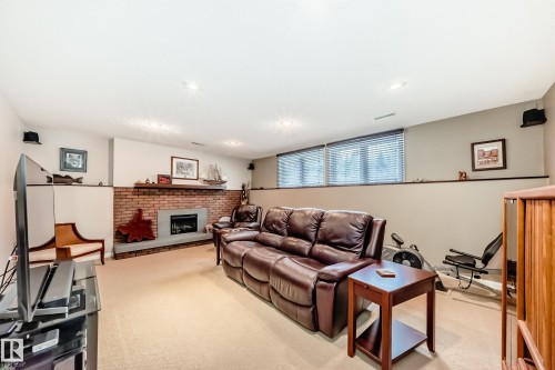 12404 39 Avenue Nw, Edmonton, AB - Indoor With Fireplace