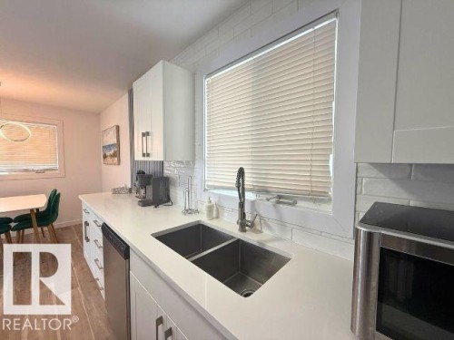 11912 140 Avenue, Edmonton, AB - Indoor Photo Showing Kitchen With Double Sink