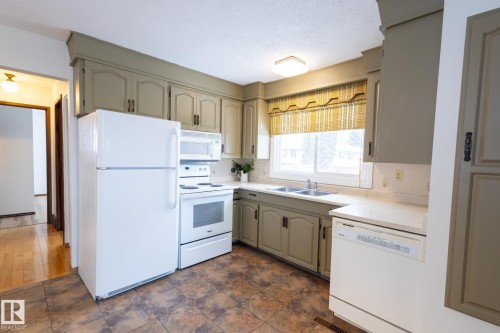 14811 61A Street, Edmonton, AB - Indoor Photo Showing Kitchen With Double Sink