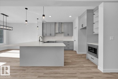 1162 Genesis Lake Boulevard, Stony Plain, AB - Indoor Photo Showing Kitchen With Upgraded Kitchen