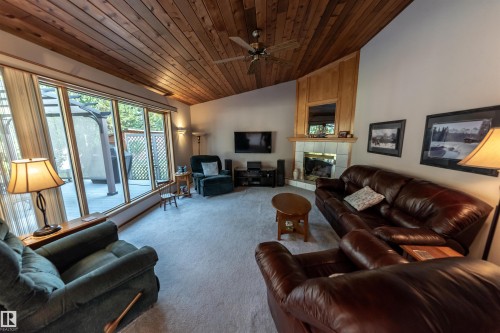 1087 10 Street, Rural Lac Ste. Anne County, AB - Indoor Photo Showing Living Room With Fireplace