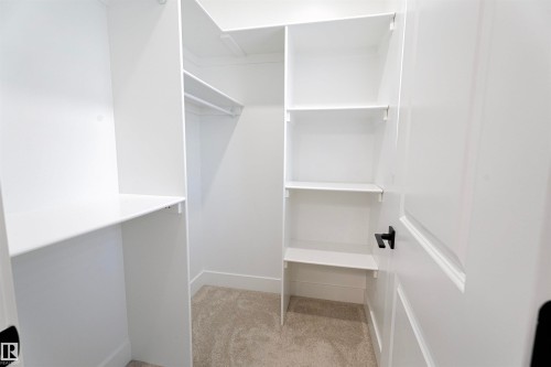 Spacious closet featuring light colored carpet - 244 Rolston Wynd, Leduc, AB - Indoor With Storage