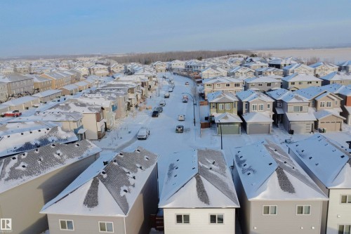 Aerial perspective of suburban area - 244 Rolston Wynd, Leduc, AB - Outdoor With View