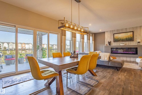 6013 Naden Landing, Edmonton, AB - Indoor With Fireplace