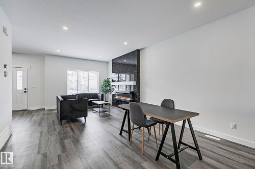 9831 107A Avenue, Morinville, AB - Indoor With Fireplace