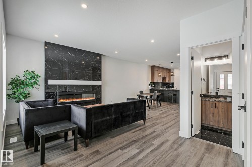 9831 107A Avenue, Morinville, AB - Indoor With Fireplace