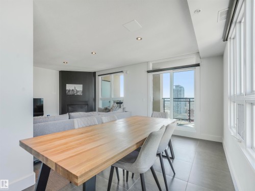 1704 9939 109 Street, Edmonton, AB - Indoor Photo Showing Dining Room