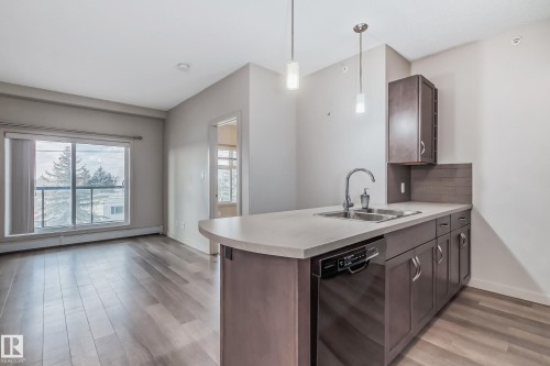 457 7805 71 Street, Edmonton, AB - Indoor Photo Showing Kitchen With Double Sink