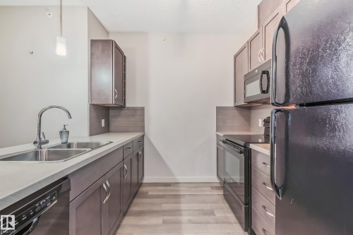 457 7805 71 Street, Edmonton, AB - Indoor Photo Showing Kitchen With Double Sink