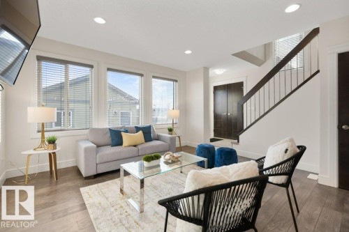 128 Harvest Ridge Drive, Spruce Grove, AB - Indoor Photo Showing Living Room