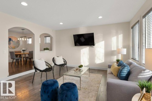 128 Harvest Ridge Drive, Spruce Grove, AB - Indoor Photo Showing Living Room