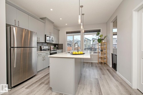 2219 160 Street, Edmonton, AB - Indoor Photo Showing Kitchen With Upgraded Kitchen