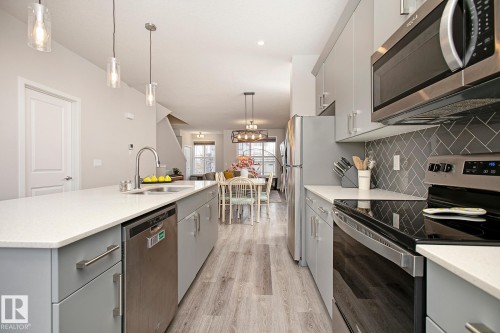 2219 160 Street, Edmonton, AB - Indoor Photo Showing Kitchen With Double Sink With Upgraded Kitchen