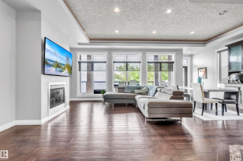40 46302 Twp Rd 611, Rural Bonnyville M.D., AB - Indoor Photo Showing Living Room With Fireplace