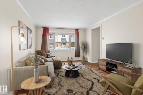 5C Twin Terrace, Edmonton, AB - Indoor Photo Showing Living Room