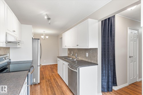 5C Twin Terrace, Edmonton, AB - Indoor Photo Showing Kitchen With Double Sink