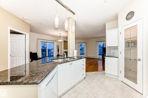 301 11260 153 Avenue, Edmonton, AB - Indoor Photo Showing Kitchen With Double Sink