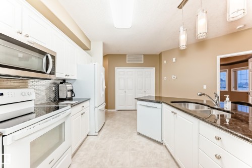 301 11260 153 Avenue, Edmonton, AB - Indoor Photo Showing Kitchen With Double Sink
