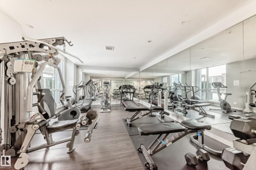 905 10238 103 Street, Edmonton, AB - Indoor Photo Showing Gym Room