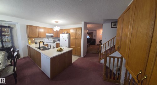 16815 91 Street, Edmonton, AB - Indoor Photo Showing Kitchen With Double Sink