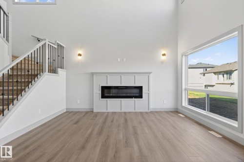 5250 47 Avenue, Calmar, AB - Indoor Photo Showing Living Room With Fireplace