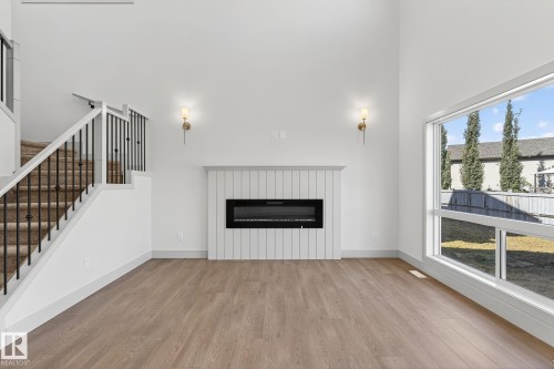 5254 47 Avenue, Calmar, AB - Indoor Photo Showing Living Room With Fireplace