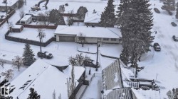 View of snowy aerial view - 