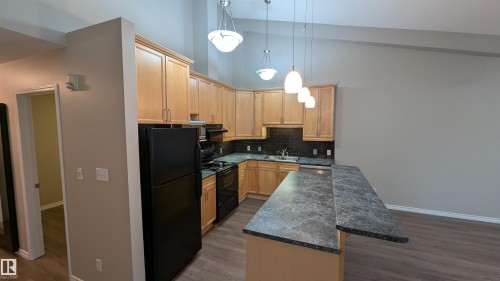 500 10311 111 Street Nw, Edmonton, AB - Indoor Photo Showing Kitchen With Double Sink