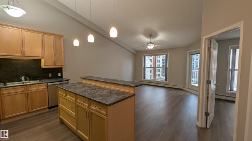 500 10311 111 Street Nw, Edmonton, AB - Indoor Photo Showing Kitchen With Double Sink