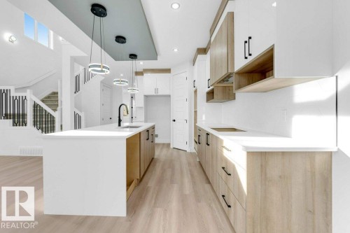 22956 80 Avenue, Edmonton, AB - Indoor Photo Showing Kitchen With Upgraded Kitchen