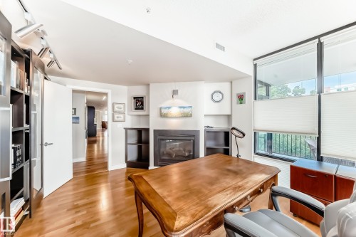 404 10028 119 Street, Edmonton, AB - Indoor With Fireplace
