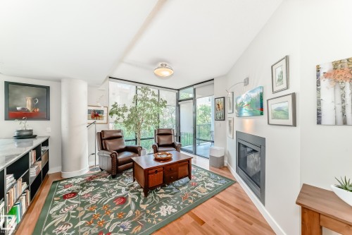 404 10028 119 Street, Edmonton, AB - Indoor With Fireplace