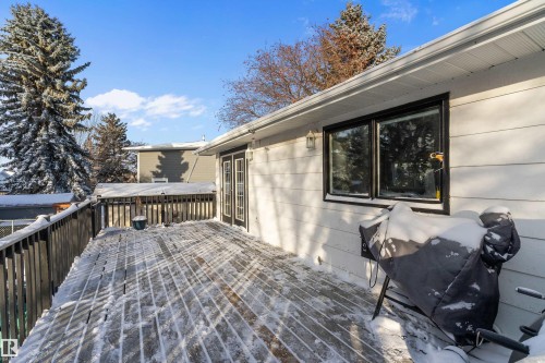 Deck with grilling area - 145 Plum Crescent, Wetaskiwin, AB - Outdoor With Exterior