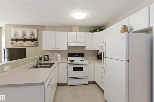312 15499 Castle Downs Road, Edmonton, AB - Indoor Photo Showing Kitchen With Double Sink