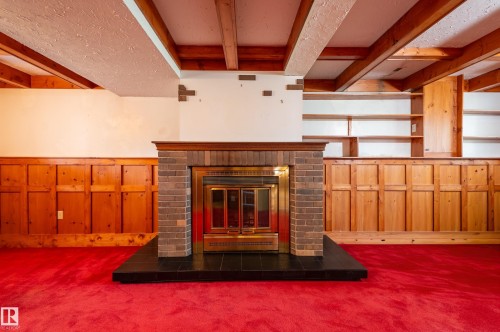 6411 149 Avenue, Edmonton, AB - Indoor Photo Showing Other Room With Fireplace