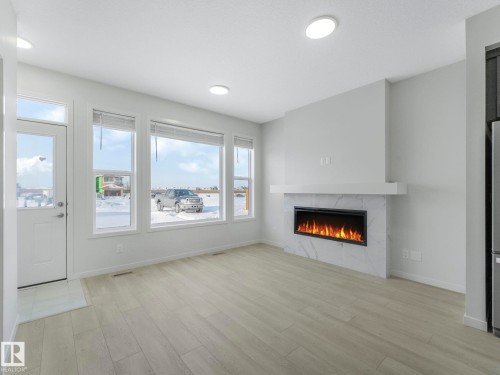 2364 159 Street, Edmonton, AB - Indoor Photo Showing Living Room With Fireplace