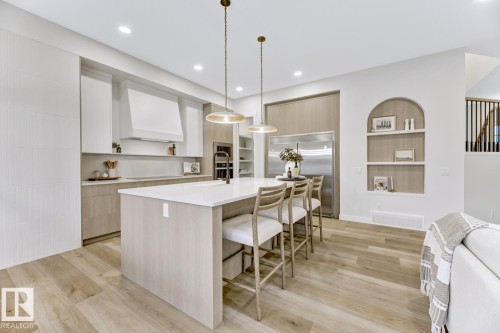 81 Jubilation Drive, St. Albert, AB - Indoor Photo Showing Kitchen With Upgraded Kitchen