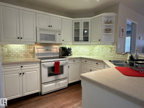 315 9730 174 Street, Edmonton, AB - Indoor Photo Showing Kitchen With Double Sink
