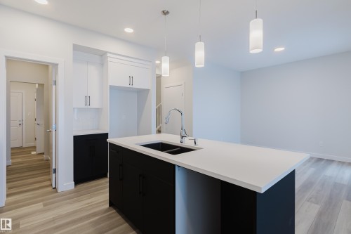 4118 67 Street, Beaumont, AB - Indoor Photo Showing Kitchen With Double Sink With Upgraded Kitchen